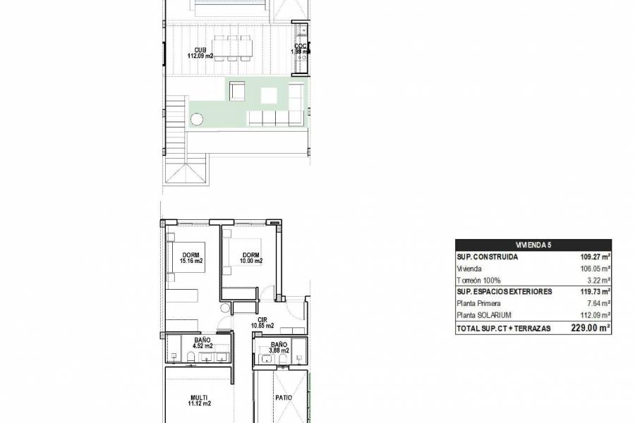 Obra Nueva - bungalow - Pilar de la Horadada